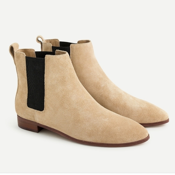 J. Crew Shoes - NWT, J.Crew Chelsea Pull-On Boots in Suede, 8.5